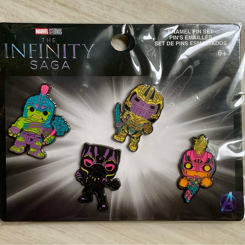 Marvel Infinity Saga BlackLight Pin Set
New
